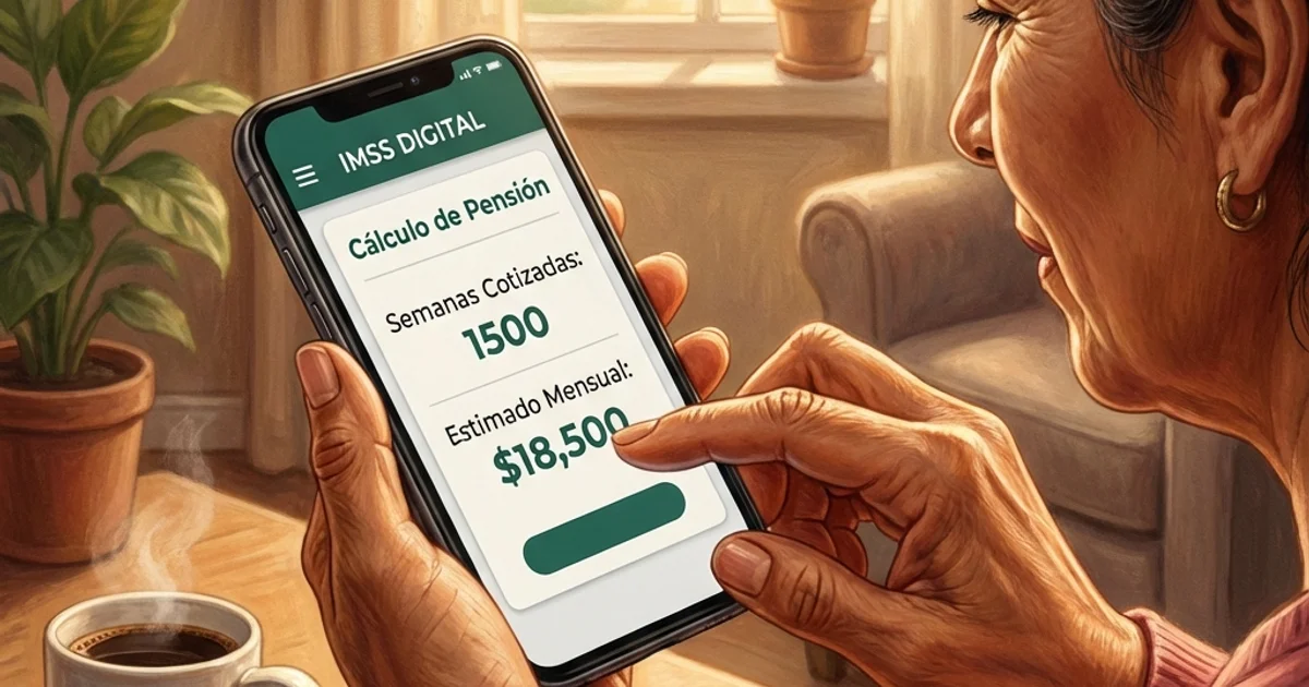 Simulando pensión en app