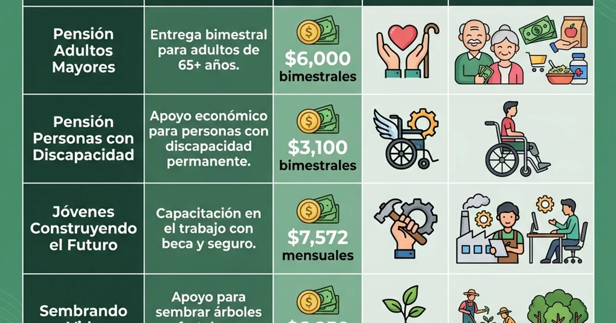 Infografía de programas sociales