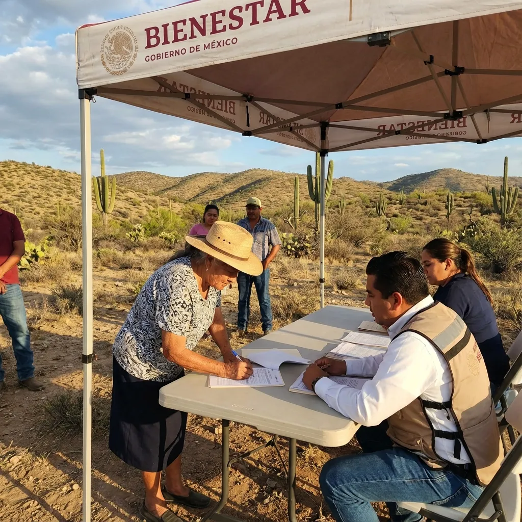 Ciudadano recibiendo apoyo en módulo Durango