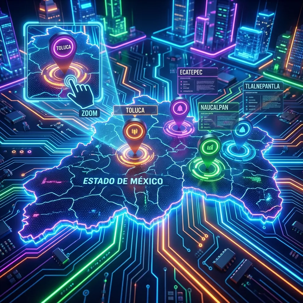 Mapa de módulos en Estado de México