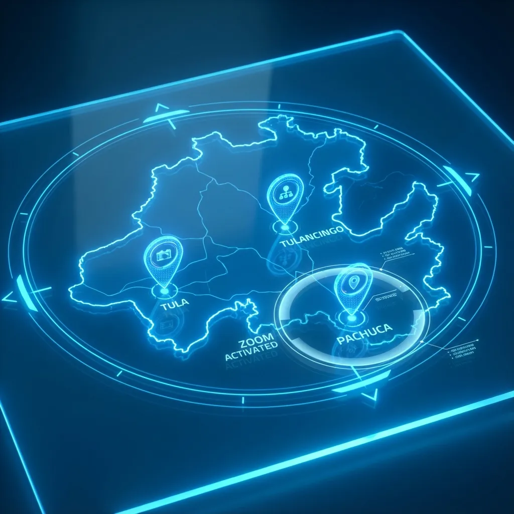 Mapa de módulos en Hidalgo