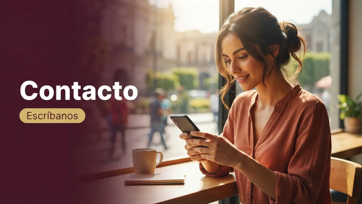 A Mexican woman typing a message on her phone (blank screen) at a sunny window