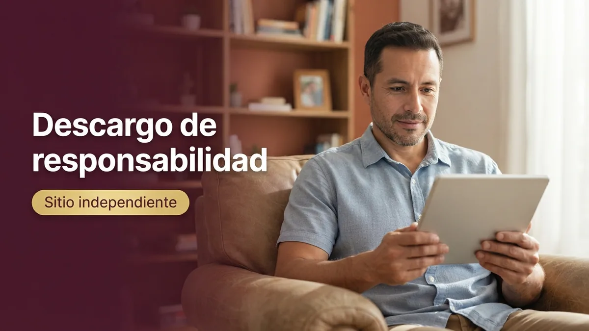 A Mexican man in his 40s reading information on a tablet (blank screen) at home