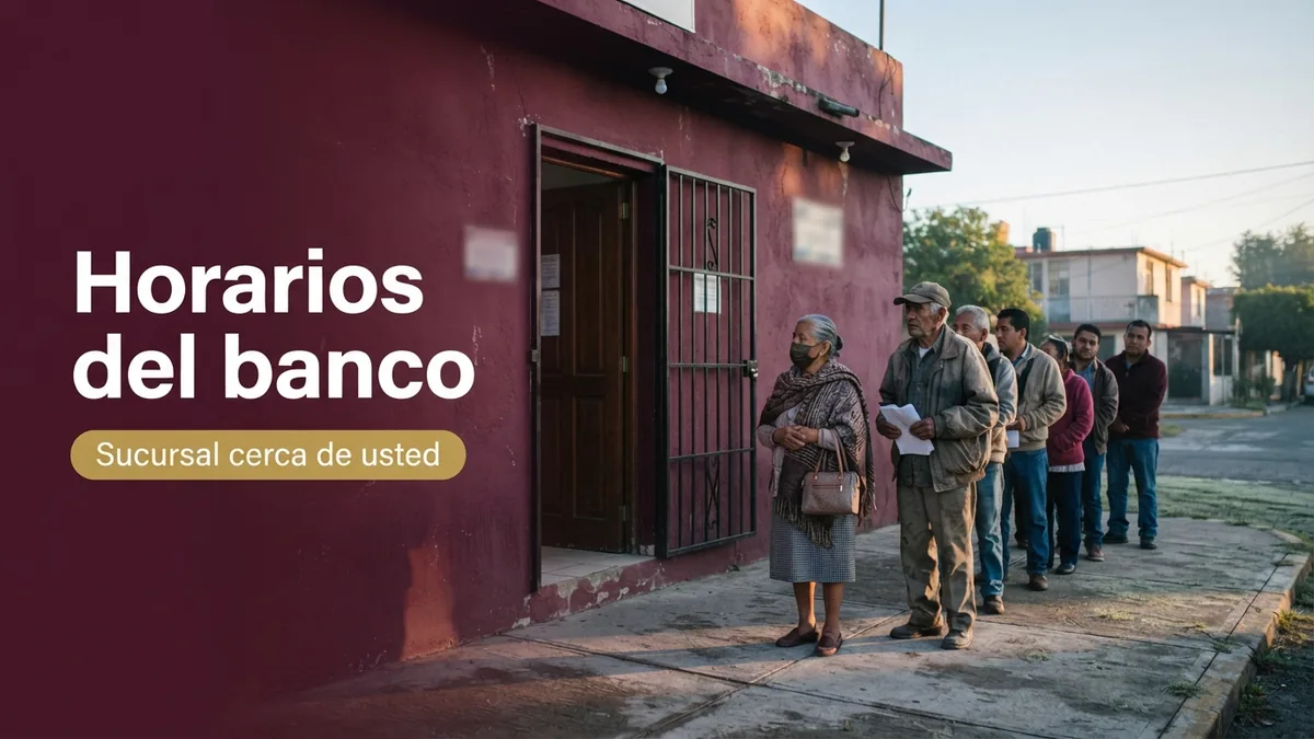 Horarios del Banco del Bienestar y cómo encontrar la sucursal más cercana