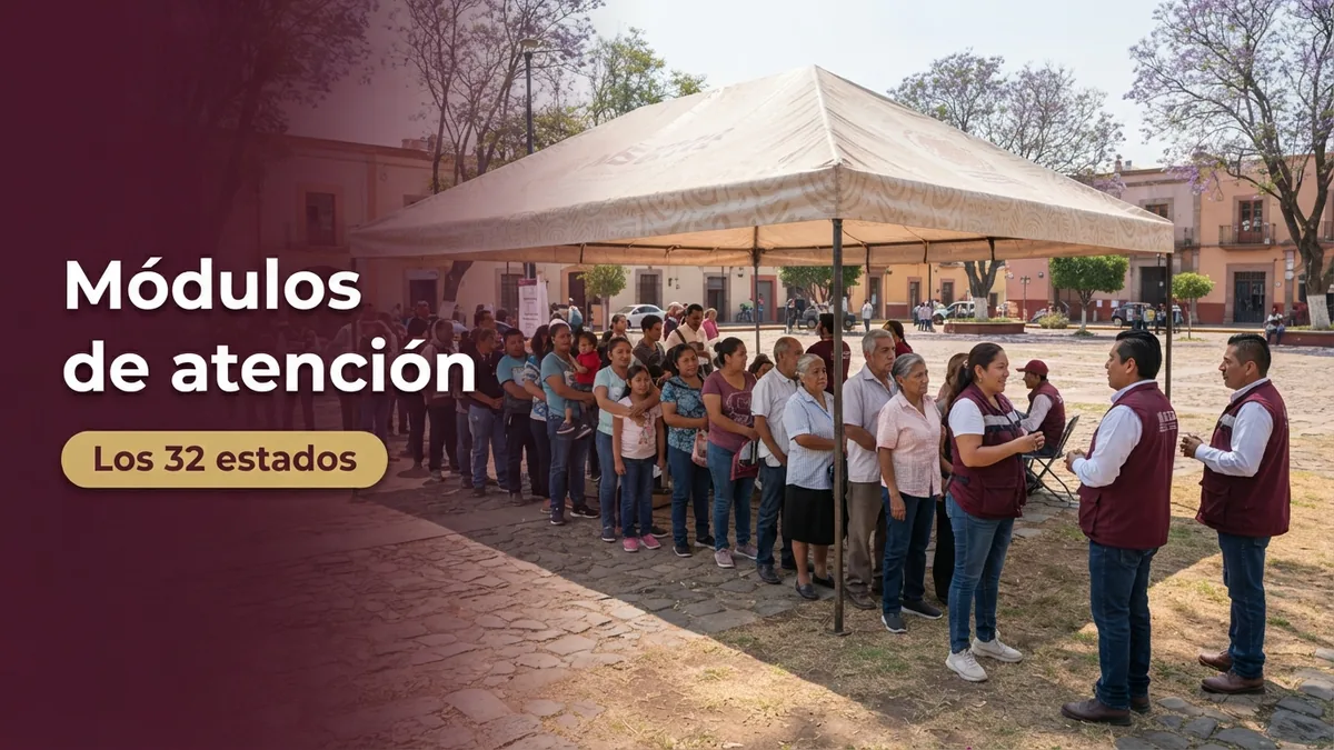 Módulos de atención del Bienestar en los 32 estados de México