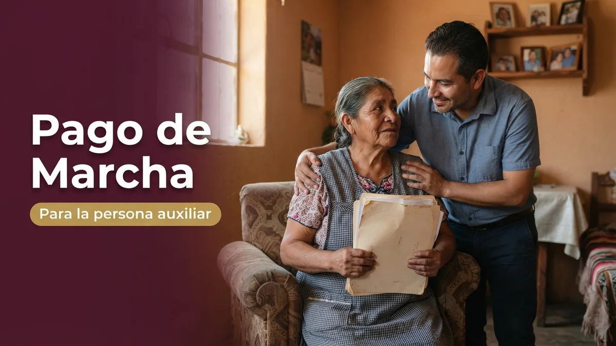 Pago de Marcha: el apoyo que recibe la persona auxiliar registrada