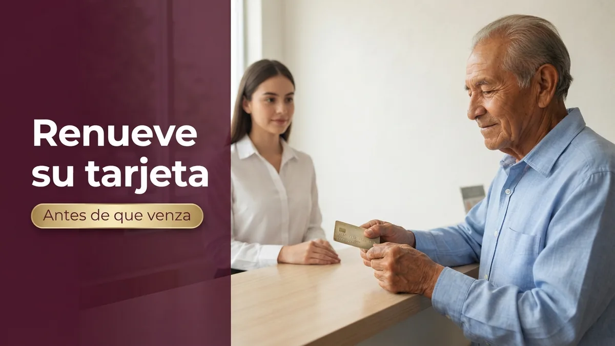 Renueve su Tarjeta Bienestar antes de que venza