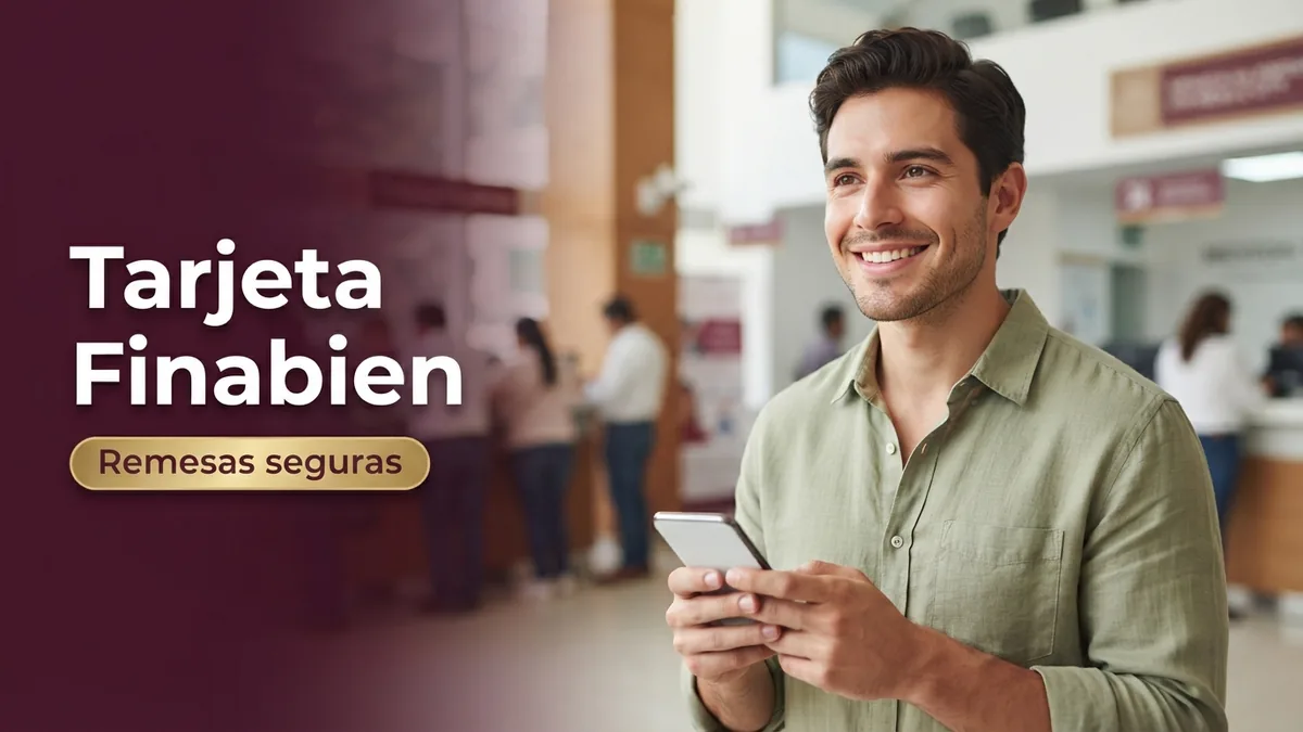 Tarjeta Finabien utilizada para enviar remesas de Estados Unidos a México