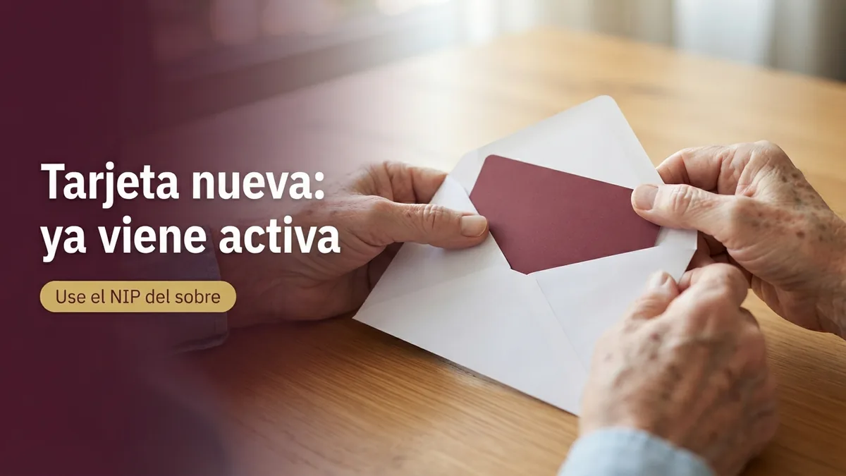 La Tarjeta Bienestar nueva ya viene activa: use el NIP incluido en el sobre