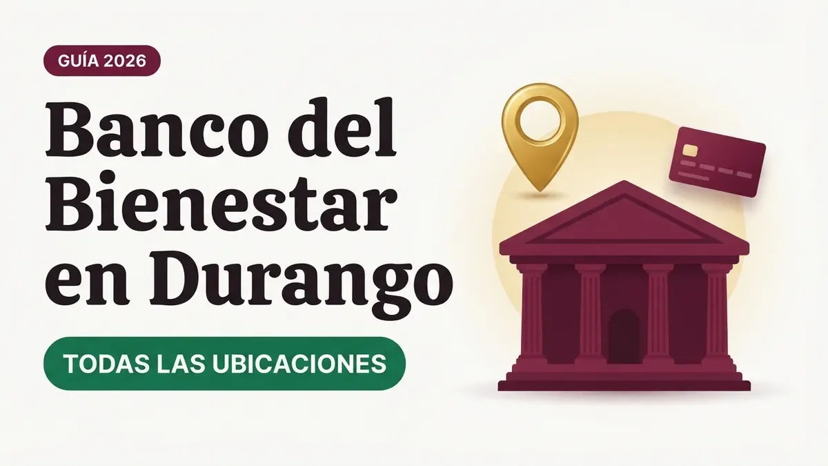 Banco del Bienestar en Durango capital: sucursales y horarios