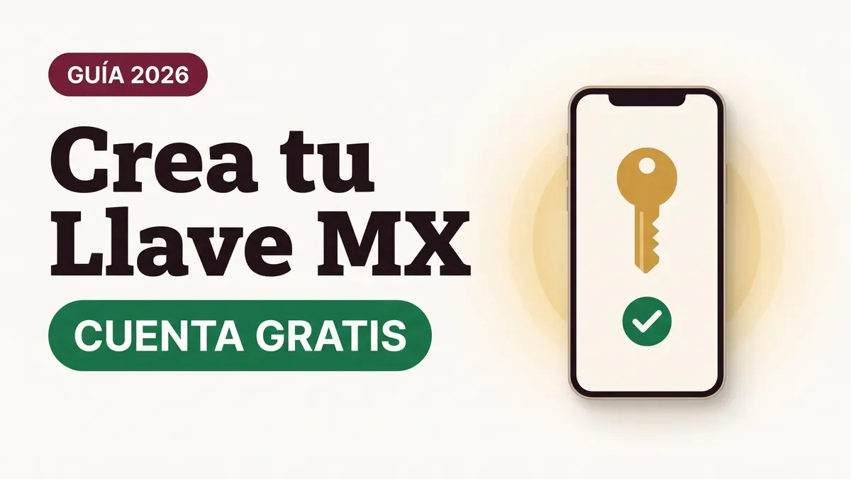 Persona creando su cuenta Llave MX en el sitio oficial llave.gob.mx