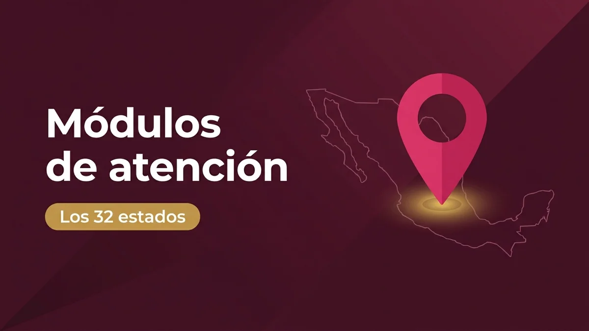 Módulos de atención del Bienestar en los 32 estados de México