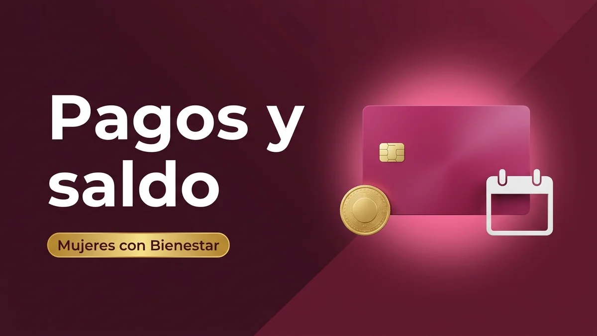 Pagos y saldo de la tarjeta Mujeres con Bienestar