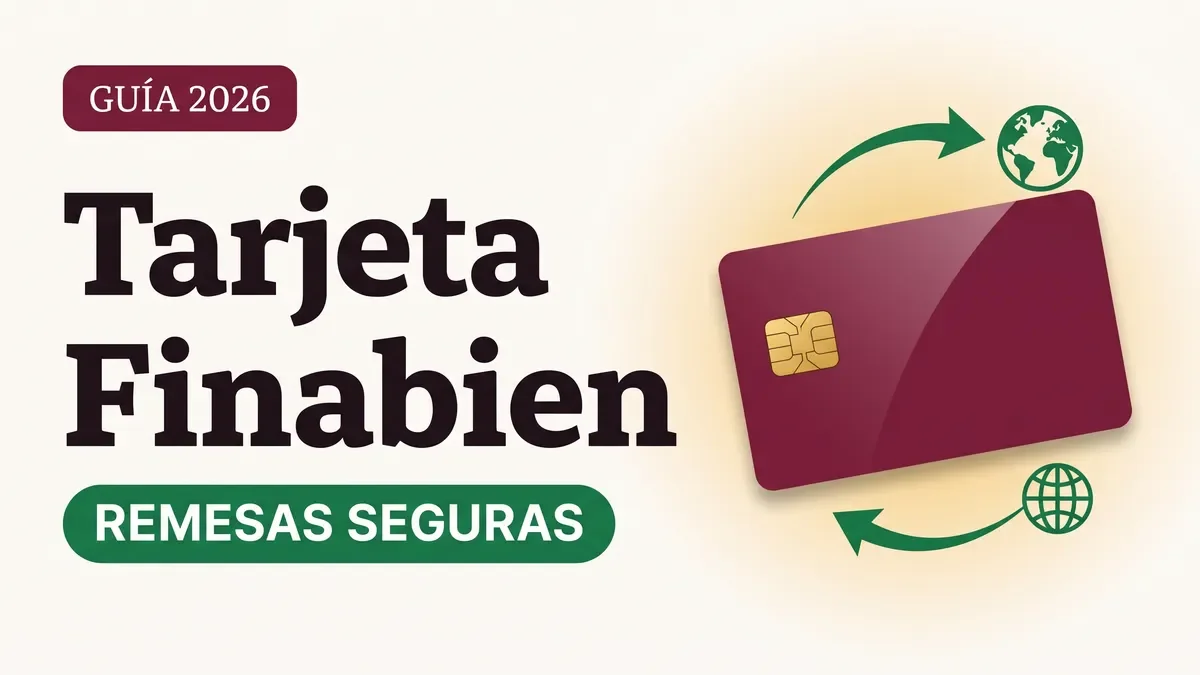 Tarjeta Finabien utilizada para enviar remesas de Estados Unidos a México