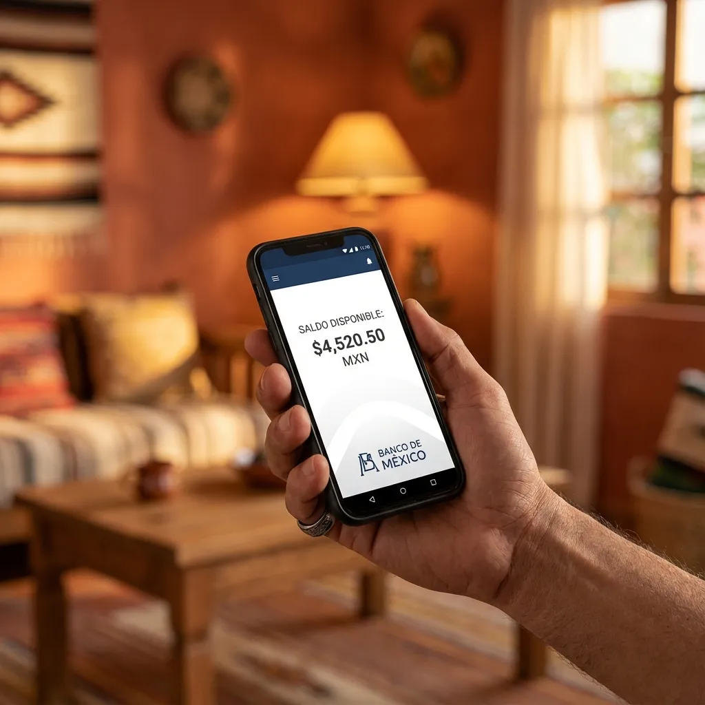 Consultando saldo en app móvil