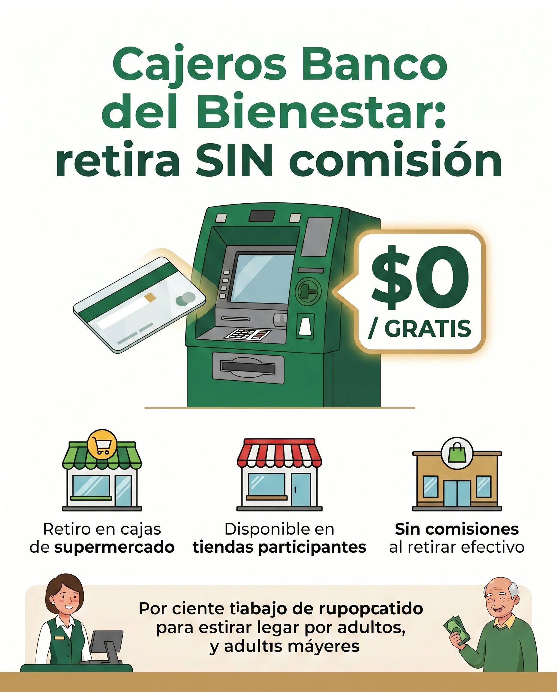 Cajeros Banco del Bienestar: Retirar sin Comisión y Cerca de Ti (2026) 2 Cajeros del Banco del Bienestar donde retirar sin comisión: gratis en Banco del Bienestar y Banjército.