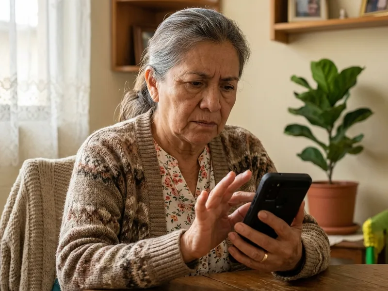 Adulto mayor de México guardando su cartera de forma segura para evitar fraudes y robos de tarjeta