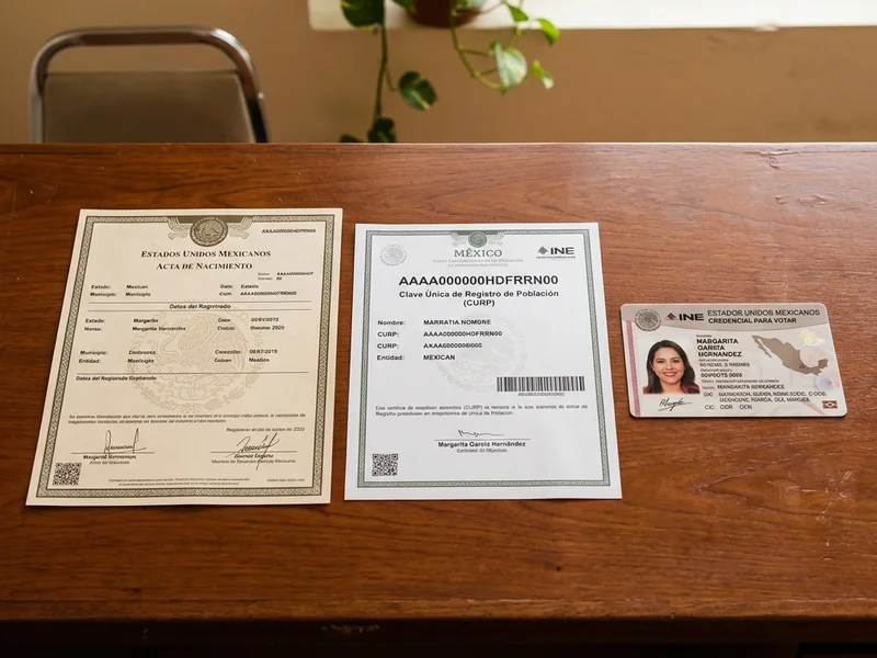 Persona con sus documentos para tramitar la Tarjeta Bienestar en un módulo