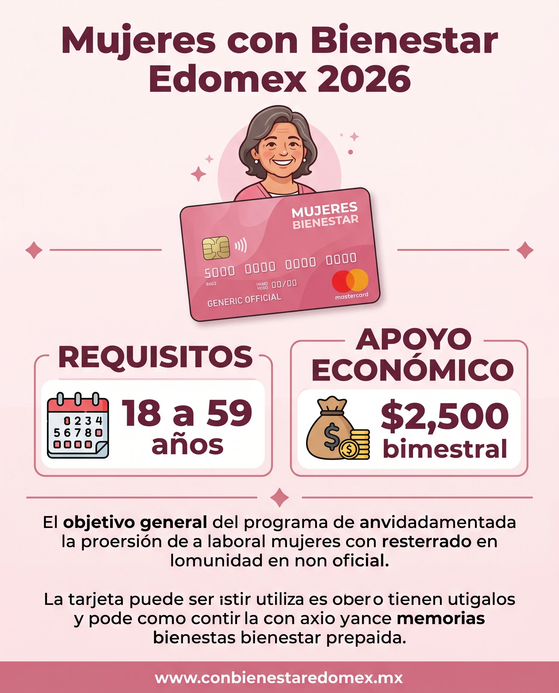 Mujeres con Bienestar Edomex 2026: Requisitos, Registro y Monto 2 Mujeres con Bienestar Edomex 2026: apoyo de 2,500 pesos bimestrales para mujeres de 18 a 59 años.