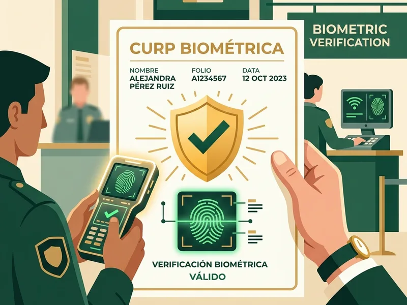 Subir documentos al Banco del Bienestar 2026: ¿cómo y para qué trámites? 3 Documento oficial con sello de verificación biométrica de huella digital verde