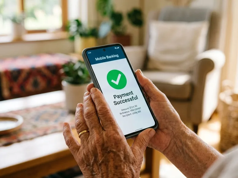 Confirmacion de transferencia exitosa en app movil banco del bienestar